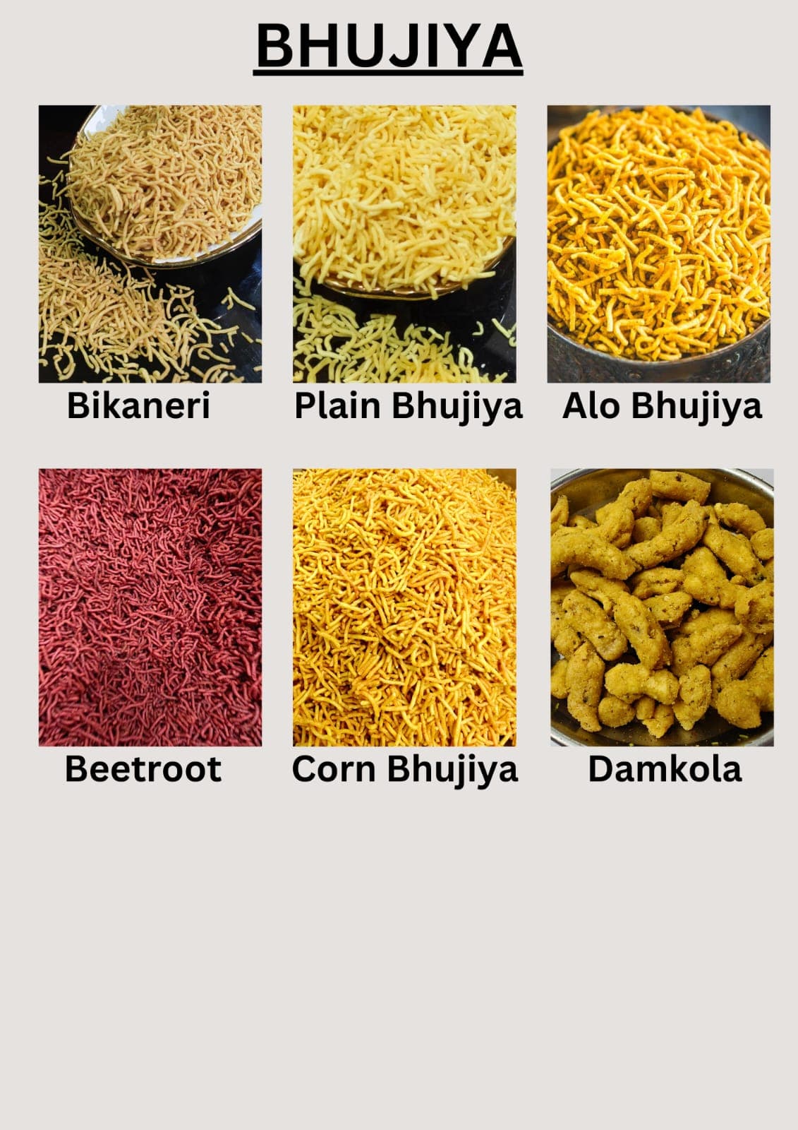 Meerut Namkeen Bhandar Bhujiya collection