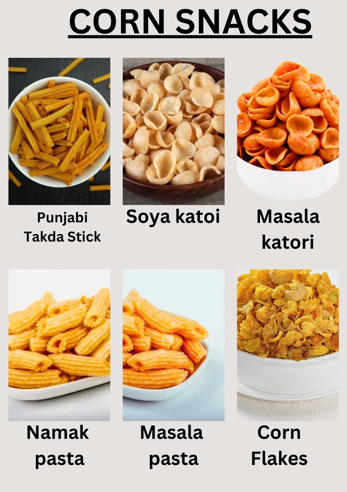 Meerut Namkeen Bhandar Corn Snacks collection