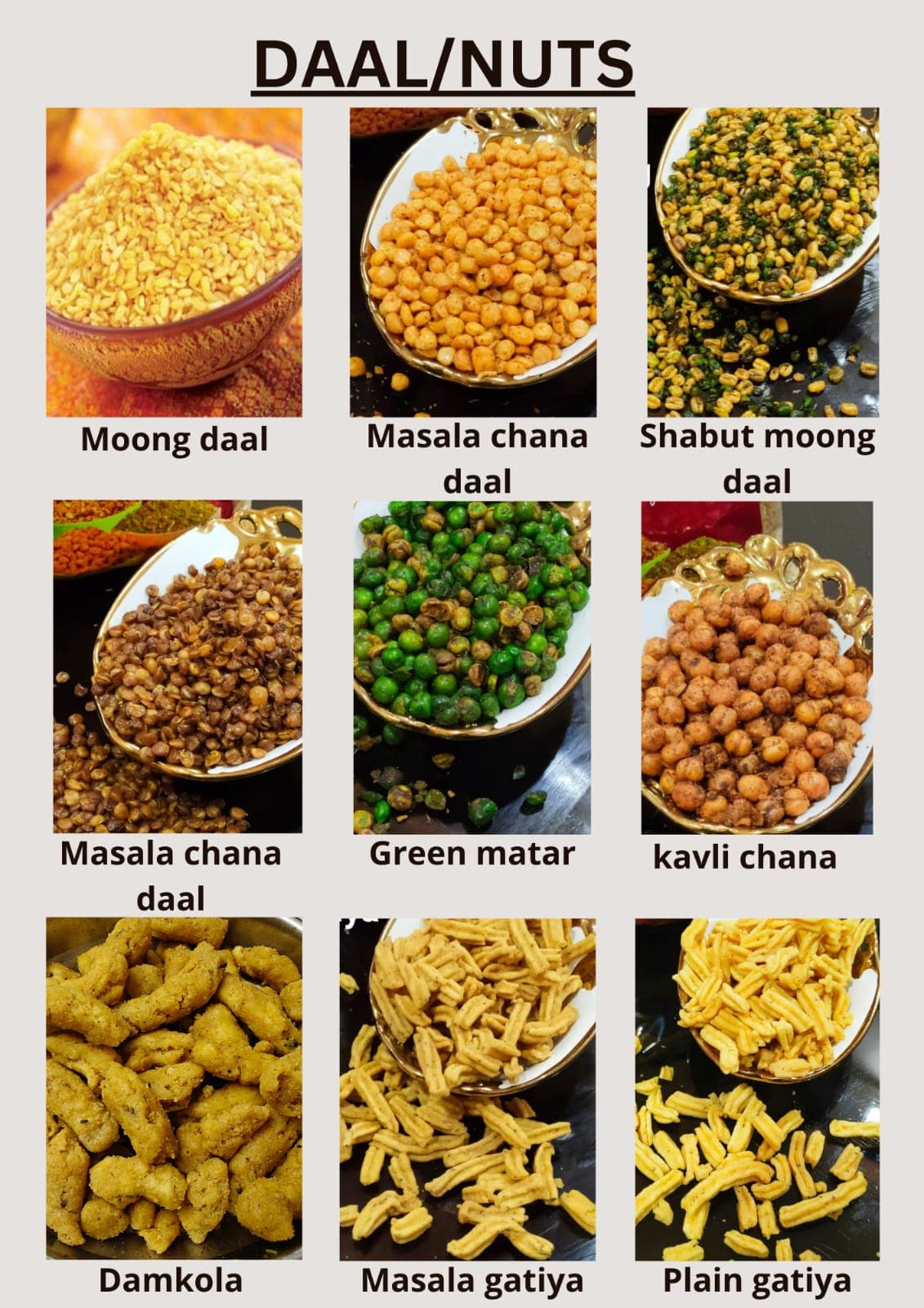 Meerut Namkeen Bhandar Daal & Nuts collection