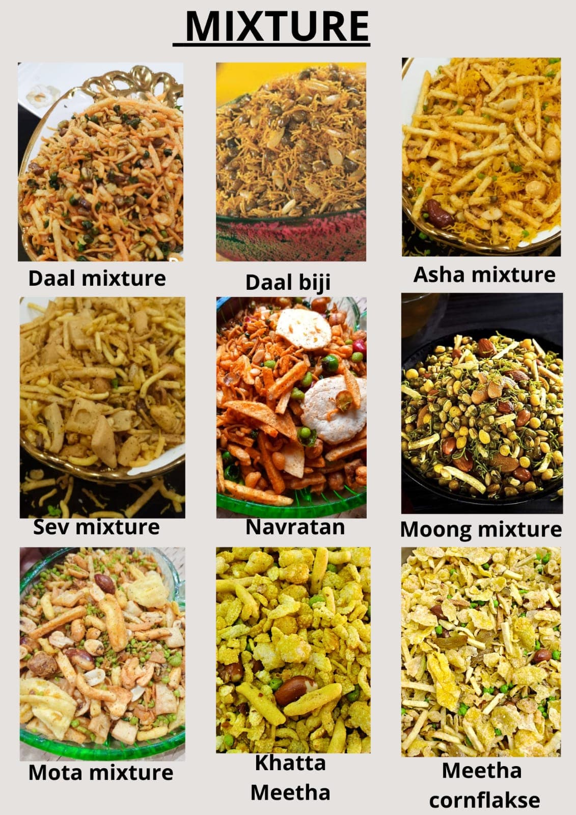 Meerut Namkeen Bhandar Mixture collection